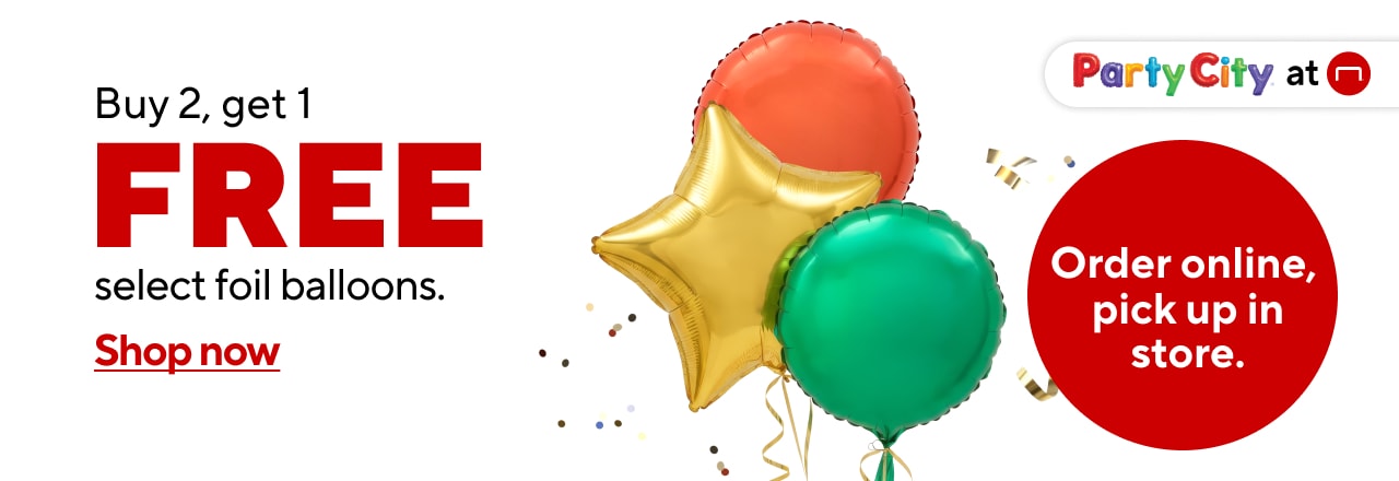 Party City: Buy 2 Get 1 Free on Select Helium Balloons