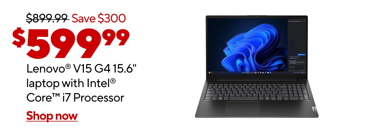 (AD: $599.99) Lenovo V15 15 Intel Core i7 Laptop (Reg: $899..99, Save $300)
