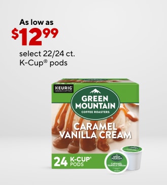 Select 22/24 CT K-Cups as low as $12.99