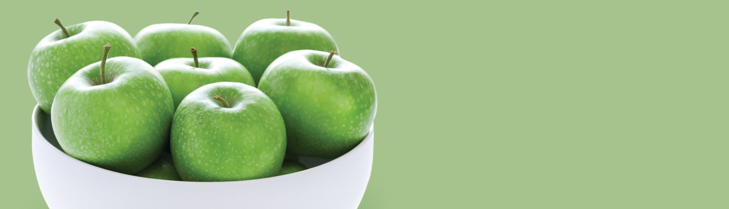 green apples in bowl