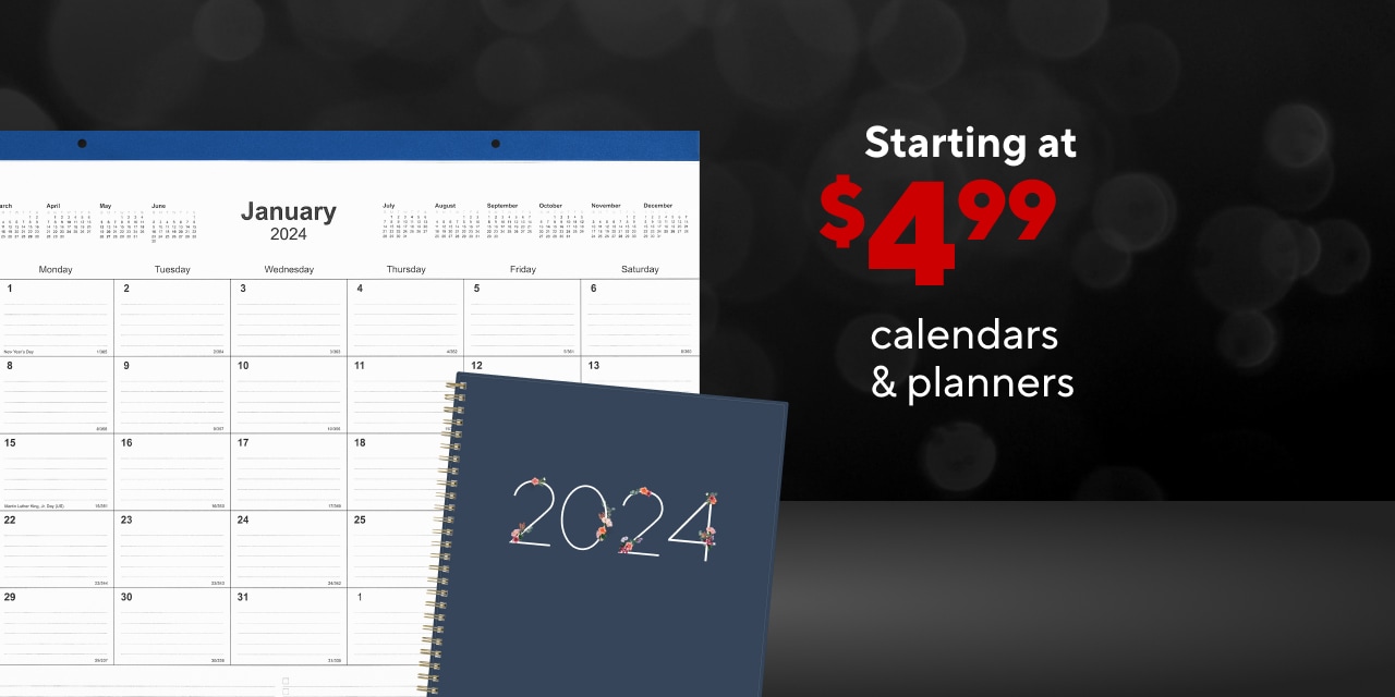 Calendars & Planners Starting At $4.99