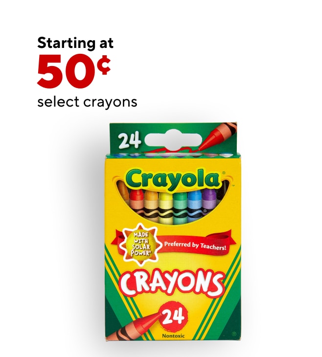 Crayons Starting at $0.50