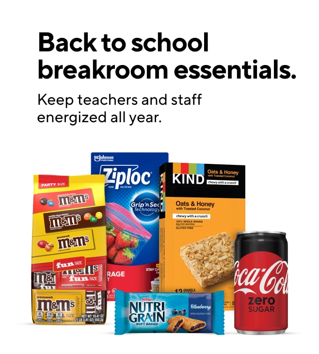 Stock up on these Breakroom Back To School Essentials!