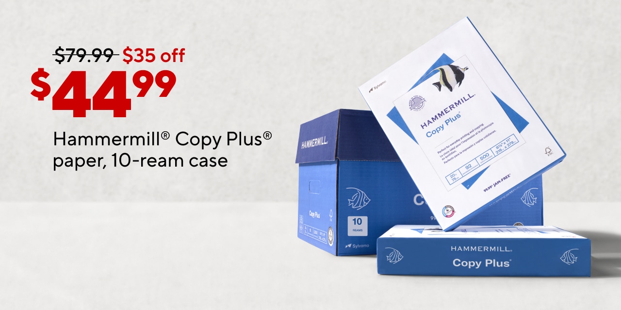 Only $44.99 for Hammermill Copy Plus Copy Paper 8 1/2