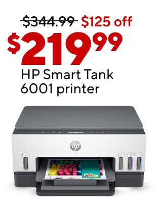 Up to 15% OFF select Gift Card$119.99 Staples® Dexley™ chair$139.99 3M WorkTunes Connect & Solar Wireless Hearing Protection with Bluetooth Connectivity50% BACK in points on all ink and toner$219.99 HP Smart Tank 6001 all-in-one wireless color tank printer