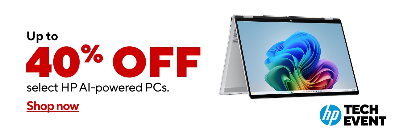 Up to 40% off HP PCs