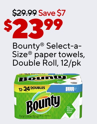 $49.99 Staples® 6' x 30" heavy-duty folding table As low as $19.49 for party supplies. 3 for $9.99 True Clear™ purified water, 16.9 fl. oz., 24/pk $18.99 Fujifilm® QuickSnap Flash 400 disposable camera $23.99 Bounty® Select-a-Size paper towels, Double Roll, 12/pk
