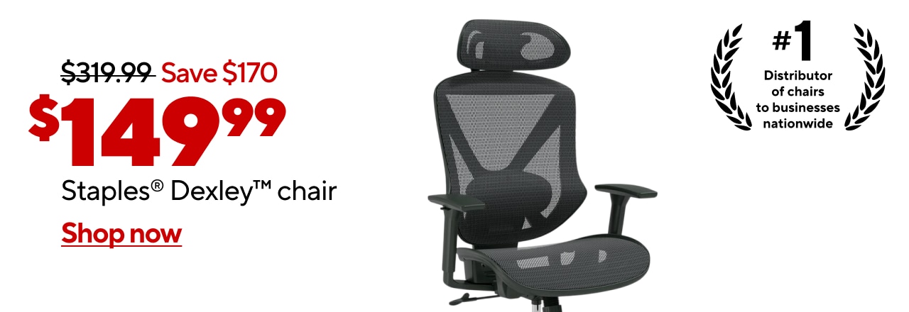 $149.99 for Staples® Dexley™ chair