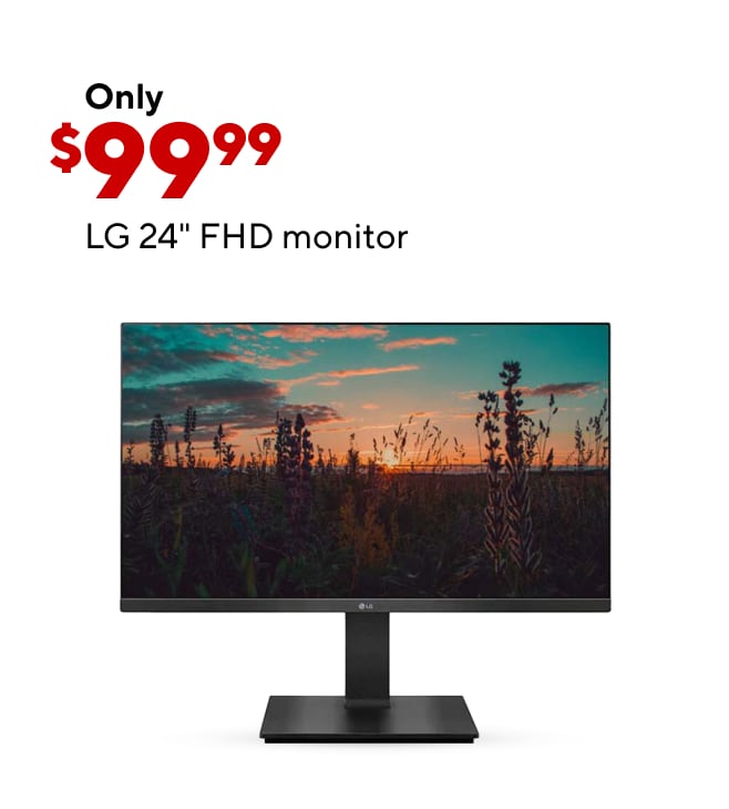 LG 24" FHD Monitor for Only $99.99