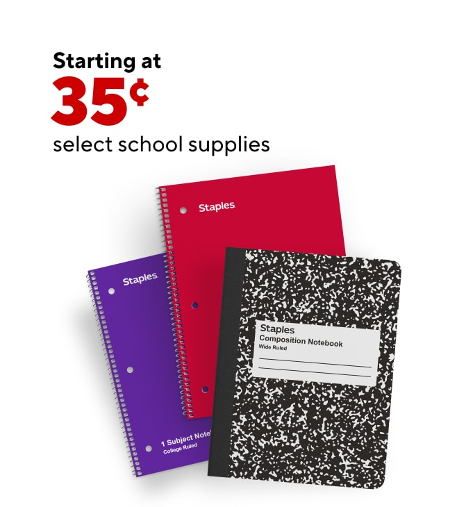 Select school supplies starting at $0.35