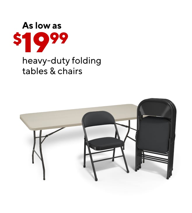 Up to 50% Off Folding Tables & Chairs