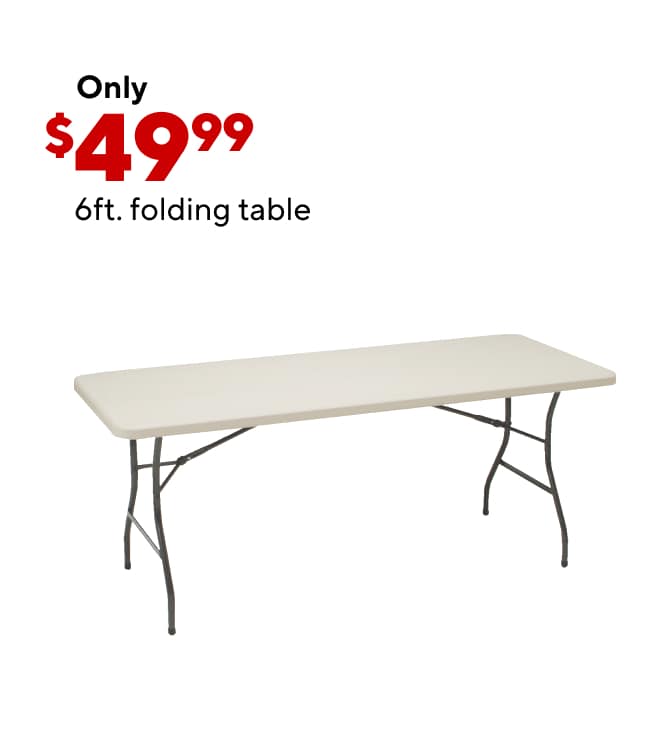 Folding Chair 4pk/Folding Table Offer $99.99