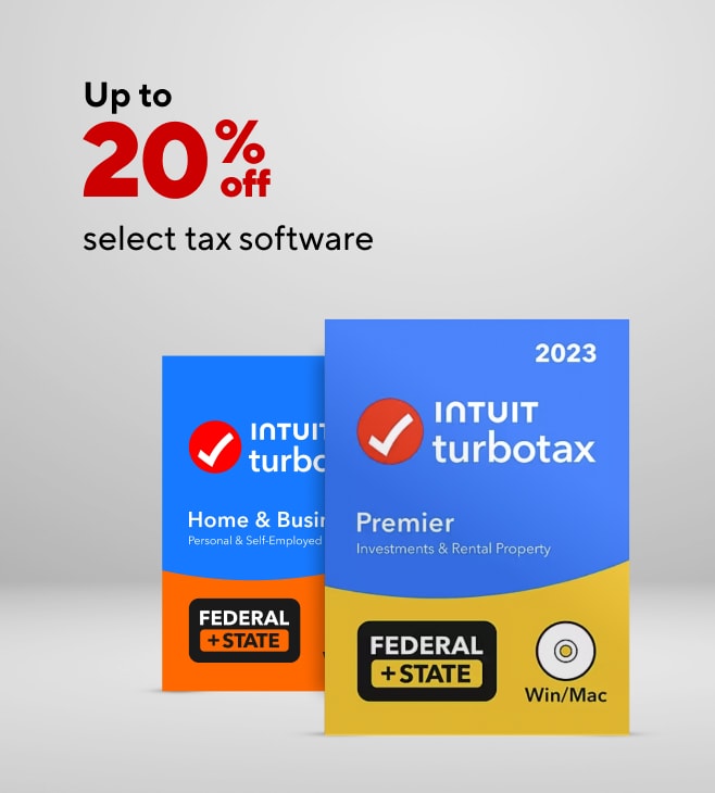 Save Up to 20% on Select Tax Software