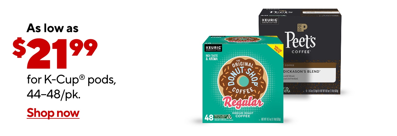 Select 44/48ct K-Cups as low as $21.99