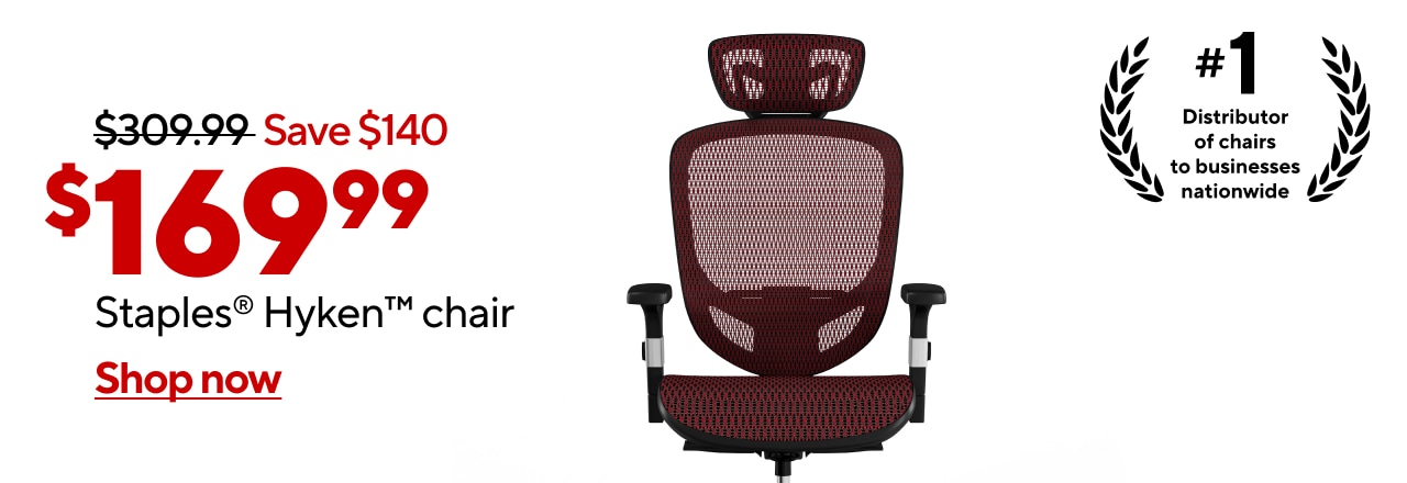 Only $169.99 for Staples® Hyken™ chair