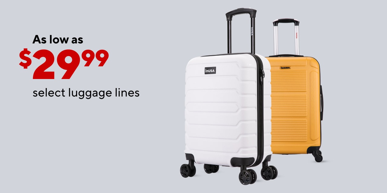 All set to Jet: Select Luggage as low as $29.99