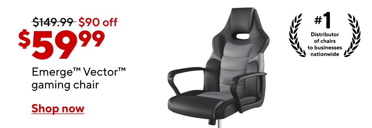 $59.99 Emerge™ Vector™ gaming chair