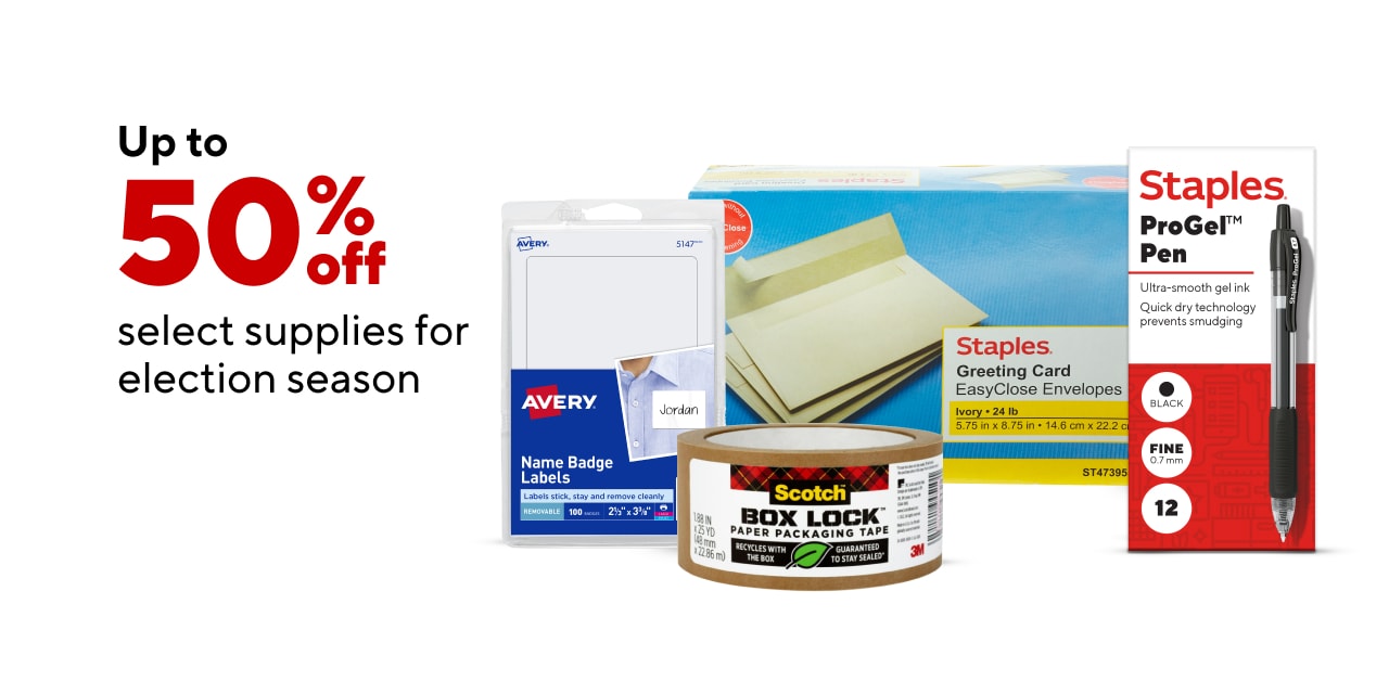 Level up your supplies for Election Season with up to 50% off