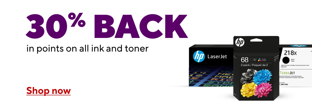 30% Back in Points on ink and toner.