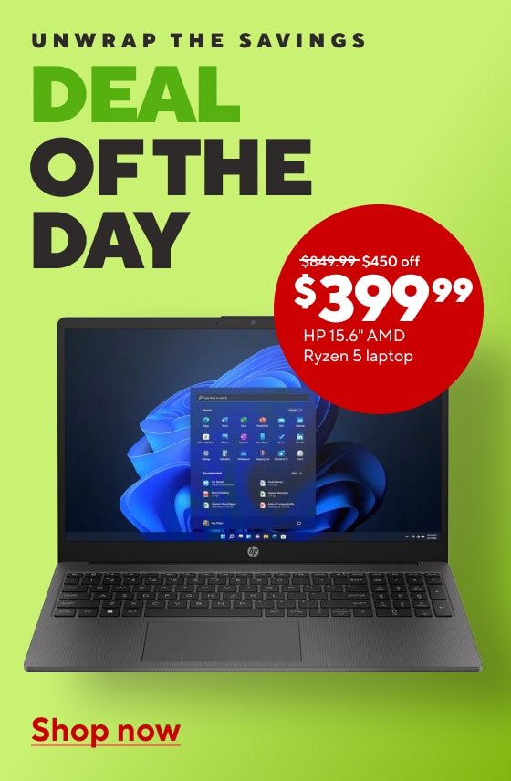 Daily Deal: $399.99 HP 15.6