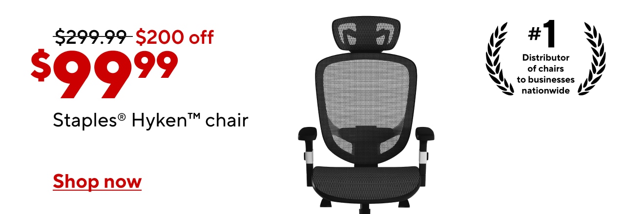 $99.99 Staples® Hyken™ chair