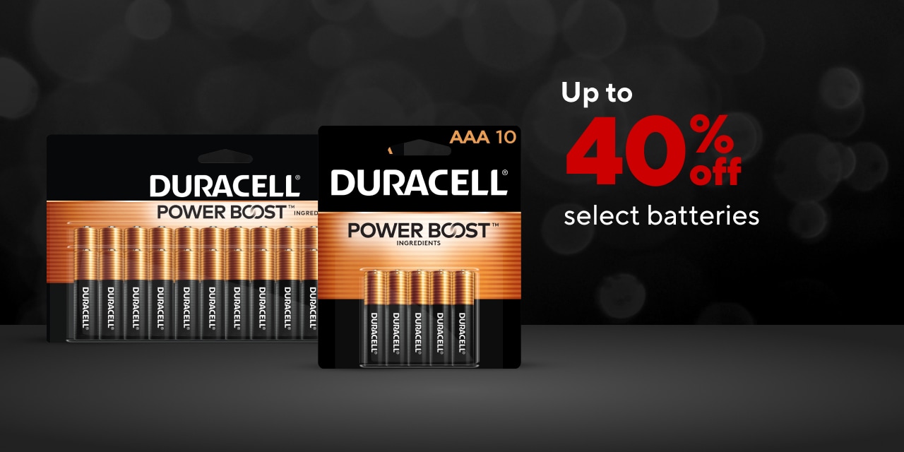 Up to 40% off Batteries