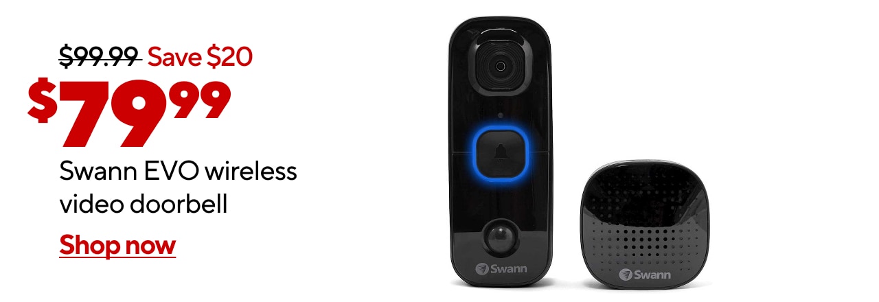 $79.99 Swann EVO wireless video doorbell