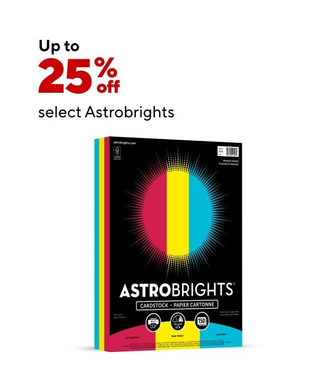 Up to 25% off Select Astrobrights!