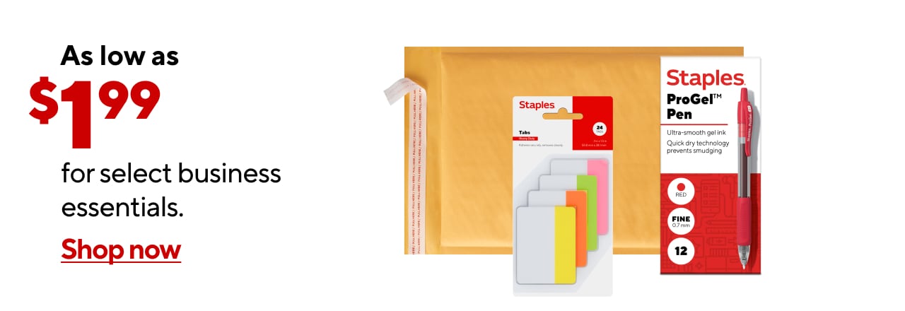 Supplies for Success: Shop Small Business Essentials Starting at $1.99