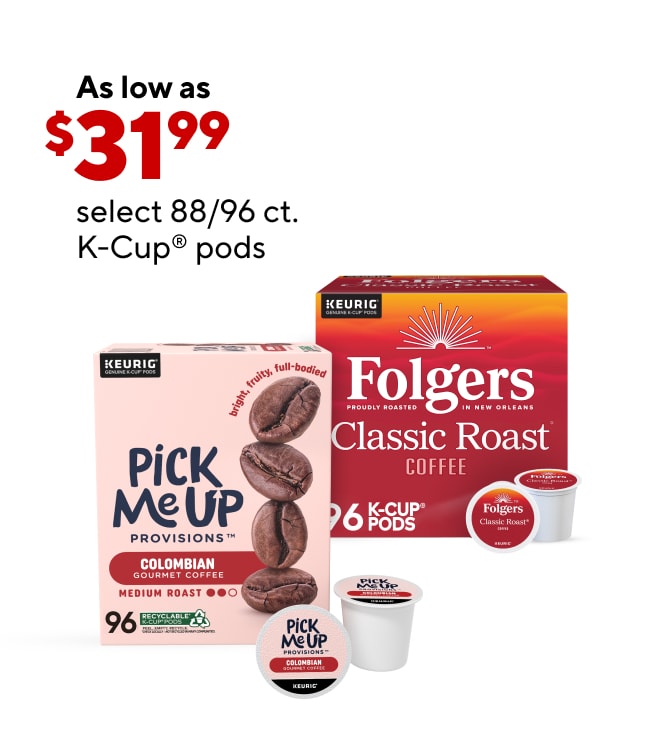 Select 88/96 ct. K-Cups as low as $31.99