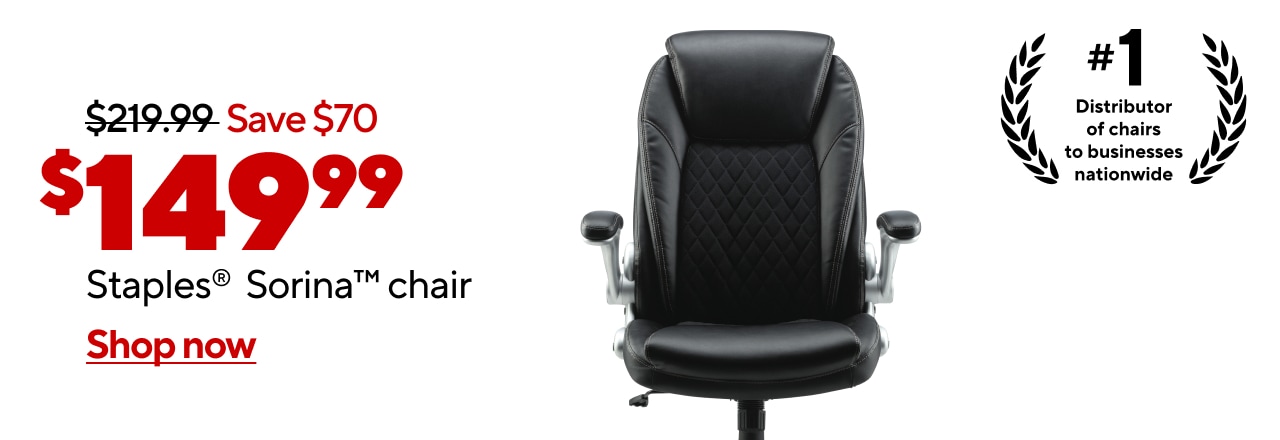 $149.99 Staples® Sorina™ chair