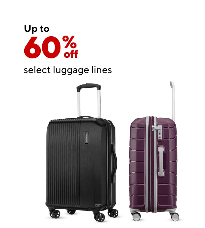 All set to Jet: Select Luggage Lines up to 60% off