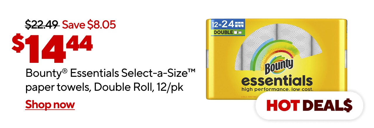 Bounty Essentials for only $14.44