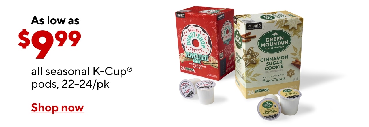 All Seasonal 22/24 ct. K-Cups as low as $9.99