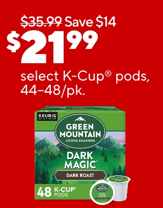 Up to 50% off writing supplies
$119.99 Staples? Hyken chair
$21.99 select K-Cup® pods, 44-48/pk
$349.99 ASUS® Vivobook® 15.6