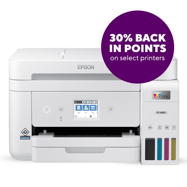 Printers as low as $349.99 + 30% back in points.