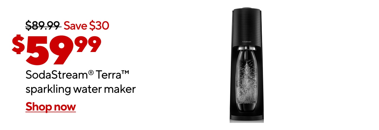$59.99 SodaStream® Terra™ sparkling water maker