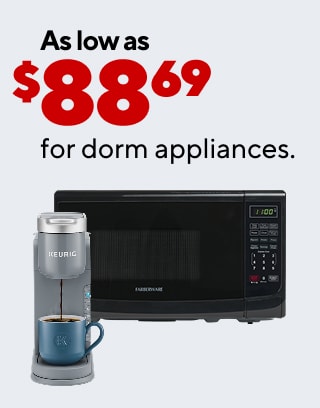 Ready, Set, Move In: Shop Back to College Move in Essentials up to 40% off As low as $88.69 for dorm appliances. As low as $54.99 for dorm chairs and furniture. 60% off select Samsonite® and American Tourister® luggage. $649.99 HP OmniBook 7 Flip 16" 2-in-1 Copilot+ laptop with Intel® Core™ Ultra 5 Processor