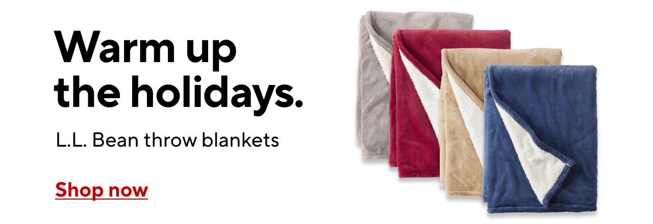 Holiday Gift Giving! LL Bean Wicked Plush Throw Blankets.