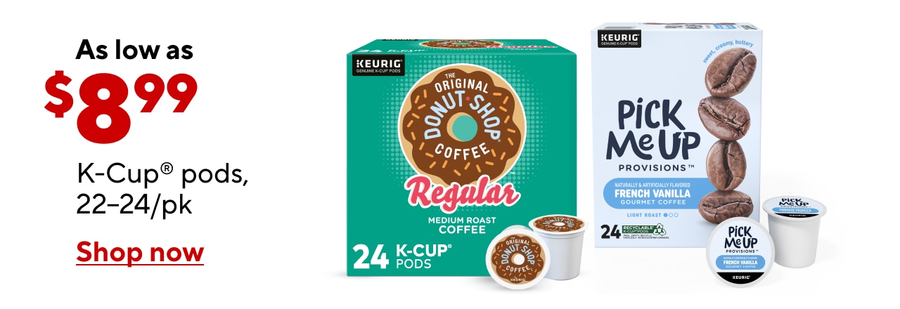 Select 22/24ct. K-Cups as low as $8.99