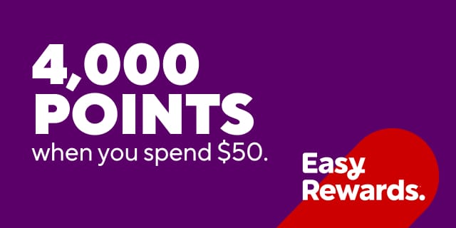 Loyalty Offer: 4K points when you spend $50 or more.