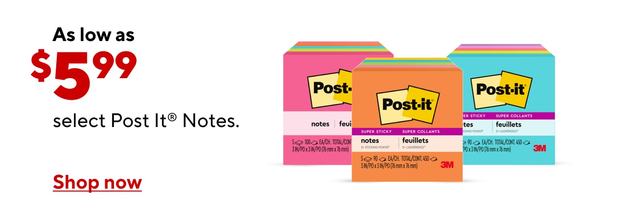 Going Fast! Post It Sticky Notes as low as $5.99