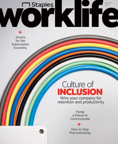 The Latest Issue of Staples Worklife.