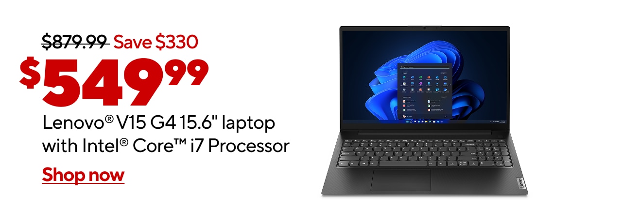$549.99 Lenovo® V15 G4 15.6" laptop with Intel® Core™ i7 Processor