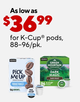 Extra 10% off select furniture when you buy 2 or more. Up to $280 off select computers. As low as $3.99 for office supplies. $534.99 Canon® IMAGEclass laser printer plus $20 off select Canon toner. As low as $36.99 for K-Cup® pods, 88–96/pk.