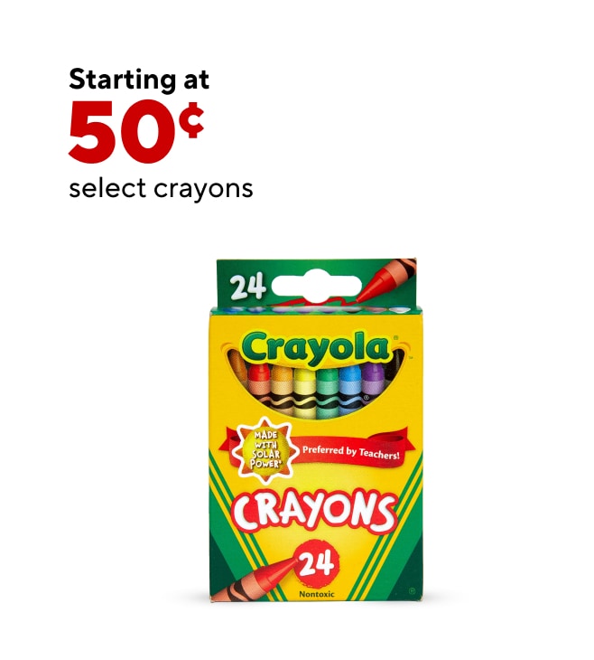 Crayons Starting at $0.50