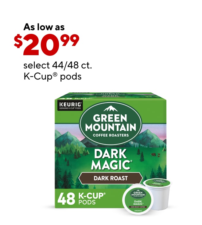 Select 44/48 CT K-Cups as low as $20.99