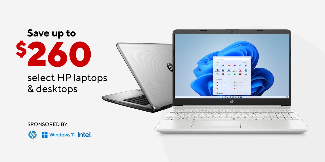 Save up to $260 on select HP laptops & desktops