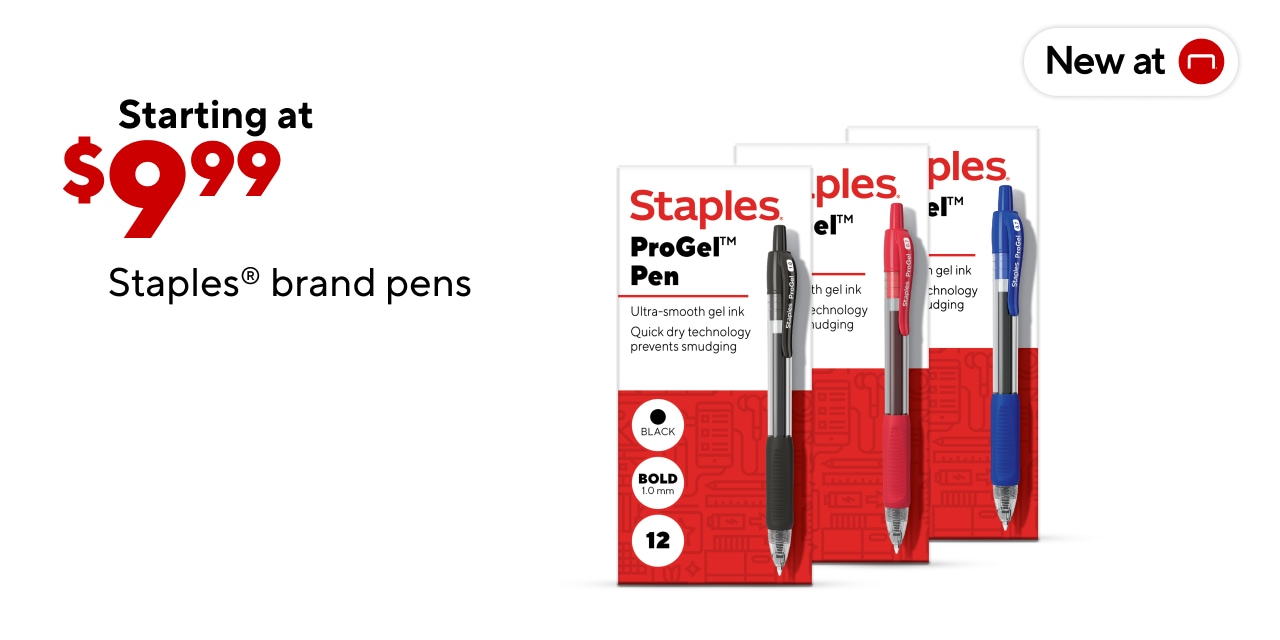 NEW Staples Brand Pens starting at $9.99