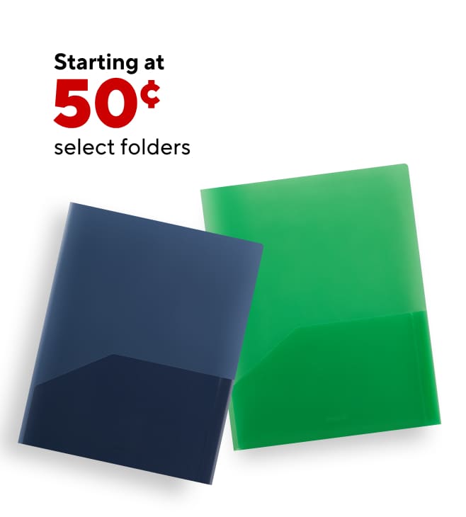 Folders starting at $0.50